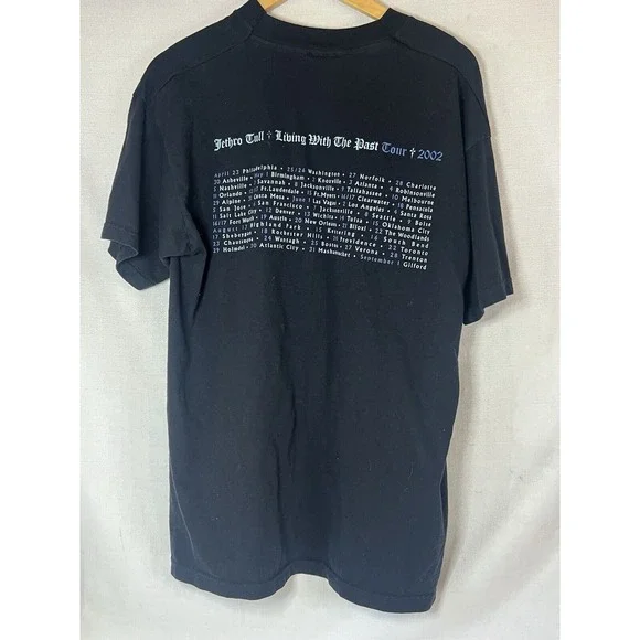 Jethro Tull T-Shirt Adult Size Large Living With The Past Tour Concert 2002 Y2K - Picture 3 of 5